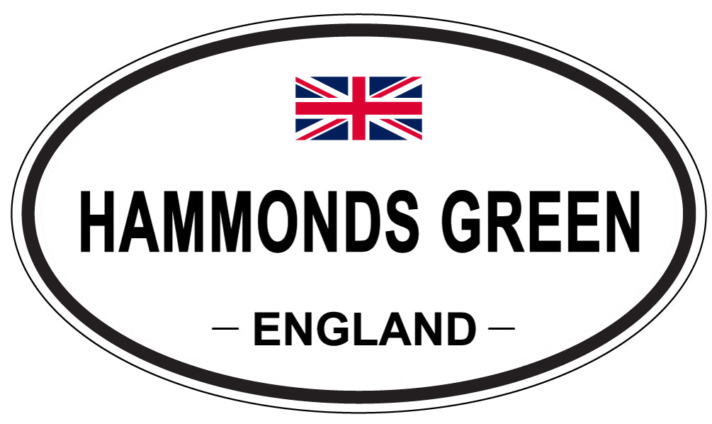 HAMMONDS GREEN, ENGLAND - Oval Sticker