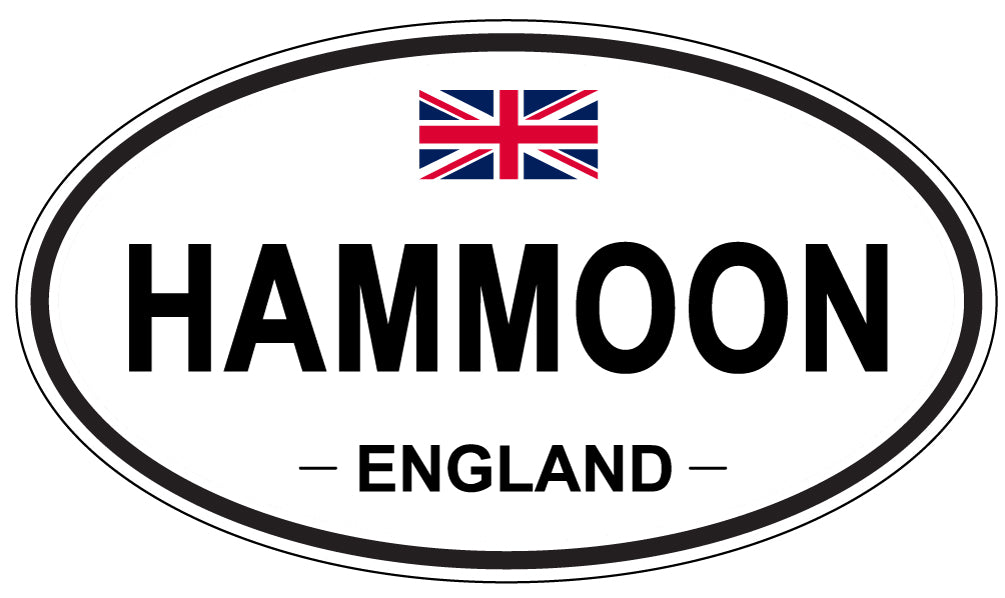 HAMMOON, ENGLAND - Oval Sticker