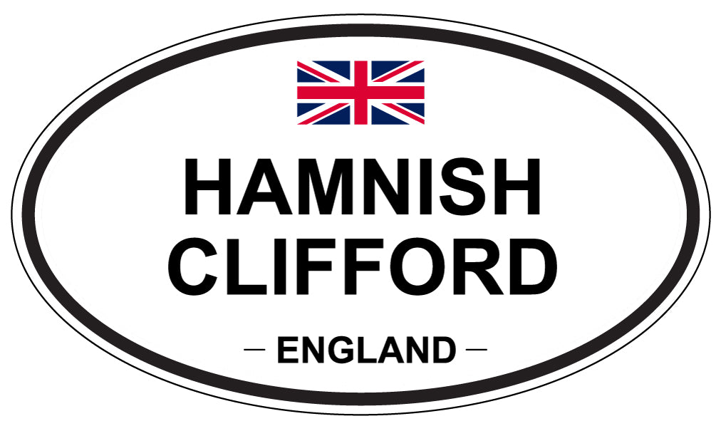 HAMNISH CLIFFORD, ENGLAND - Oval Sticker
