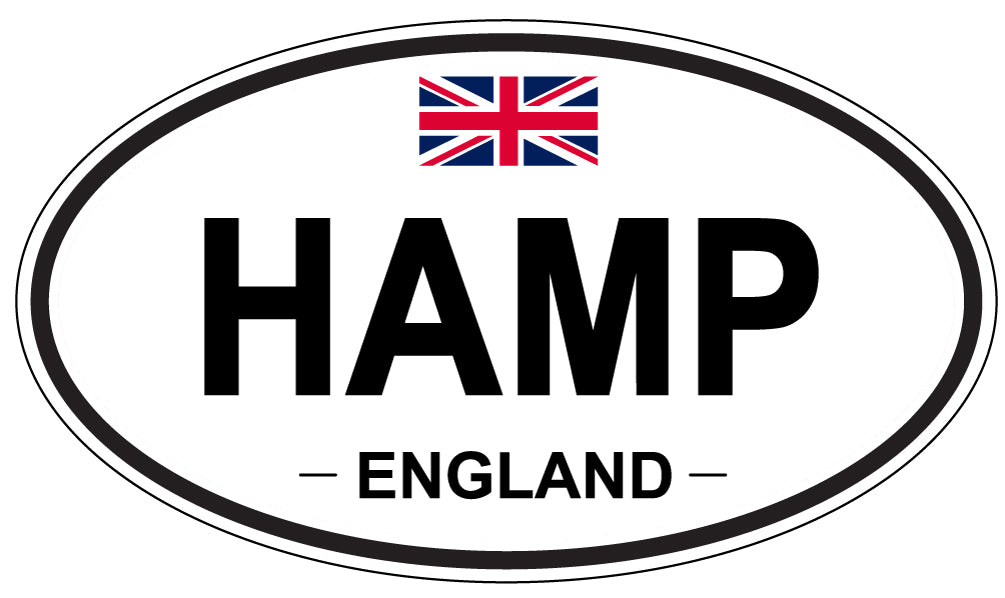 HAMP, ENGLAND - Oval Sticker