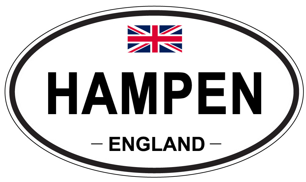 HAMPEN, ENGLAND - Oval Sticker