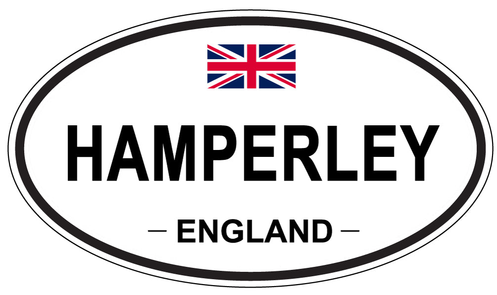 HAMPERLEY, ENGLAND - Oval Sticker