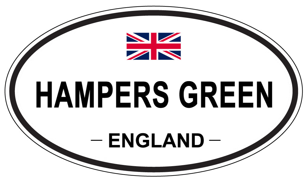 HAMPERS GREEN, ENGLAND - Oval Sticker