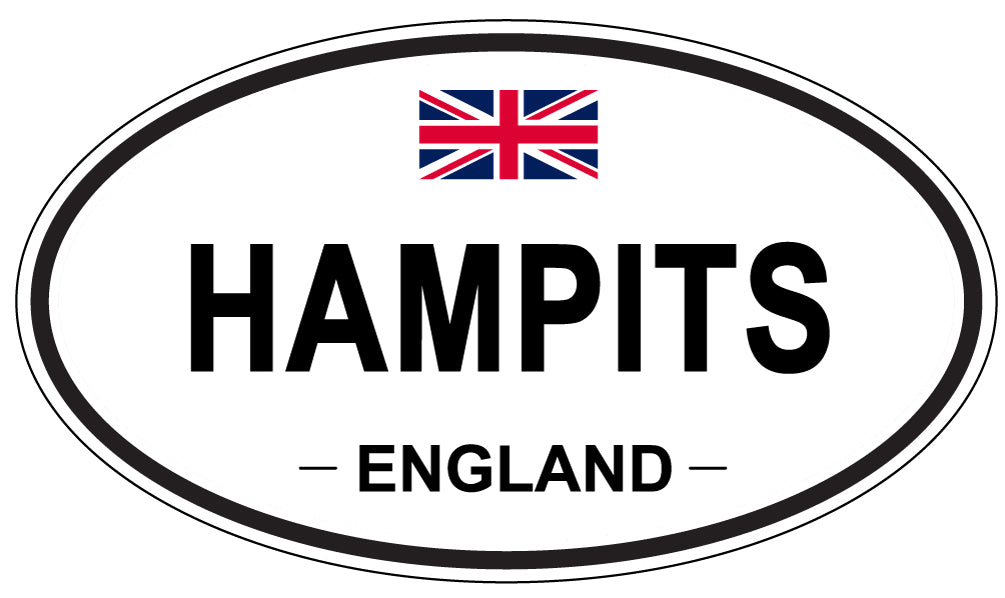 HAMPITS, ENGLAND - Oval Sticker