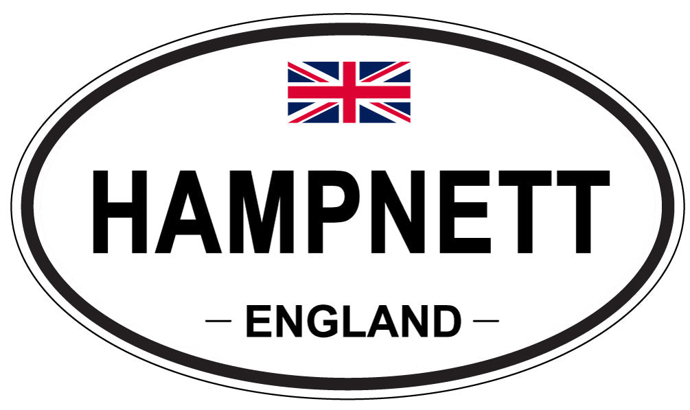 HAMPNETT, ENGLAND - Oval Sticker