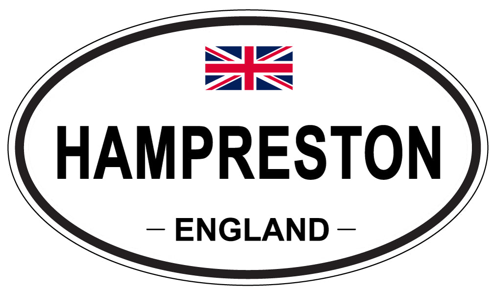 HAMPRESTON, ENGLAND - Oval Sticker