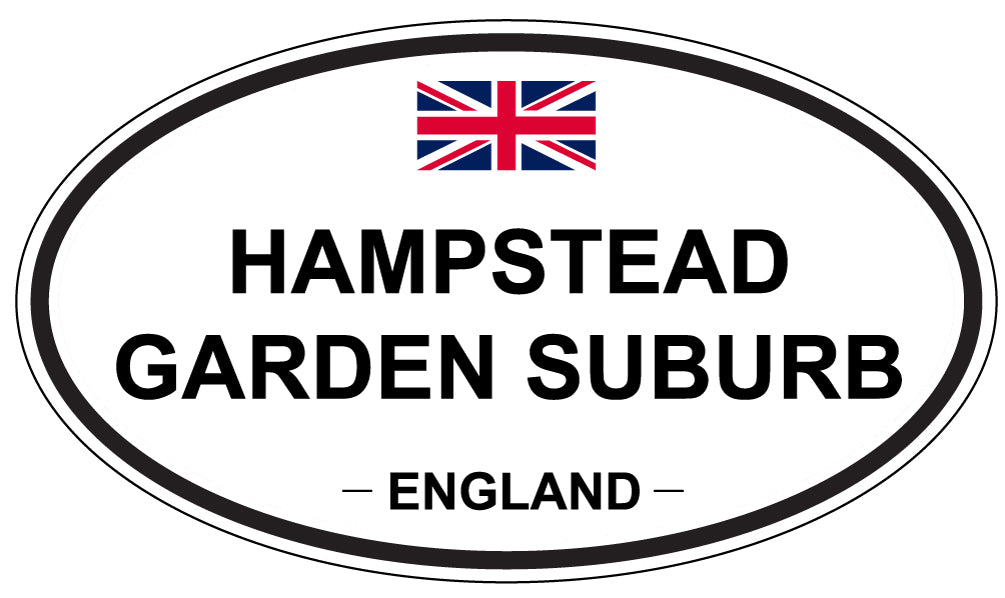 HAMPSTEAD GARDEN SUBURB, ENGLAND - Oval Sticker