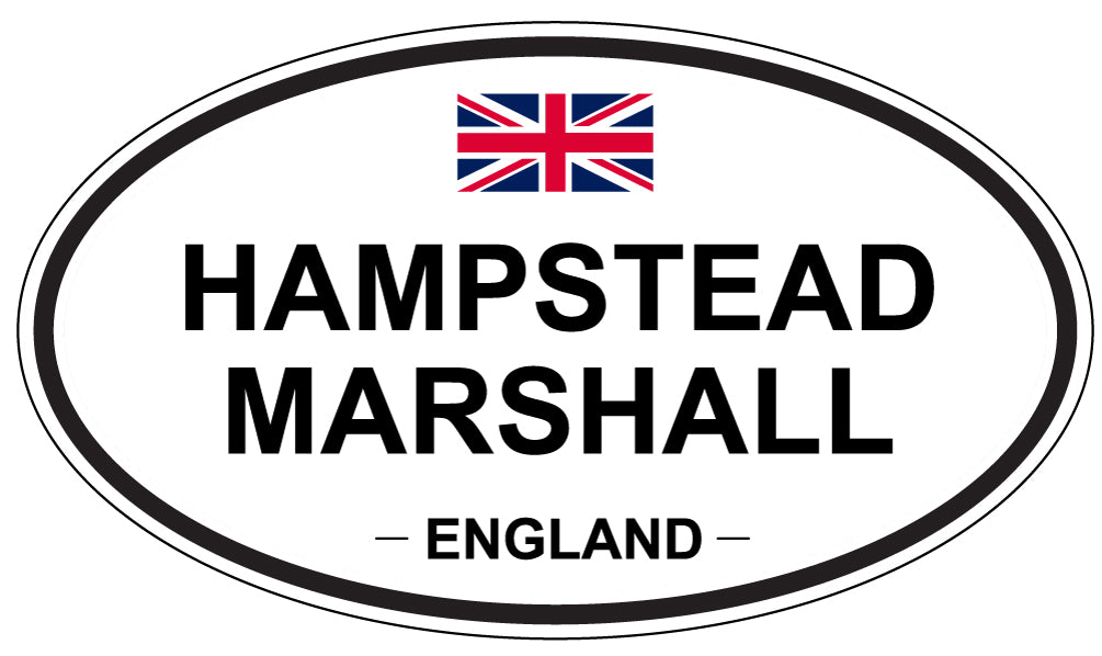 HAMPSTEAD MARSHALL, ENGLAND - Oval Sticker