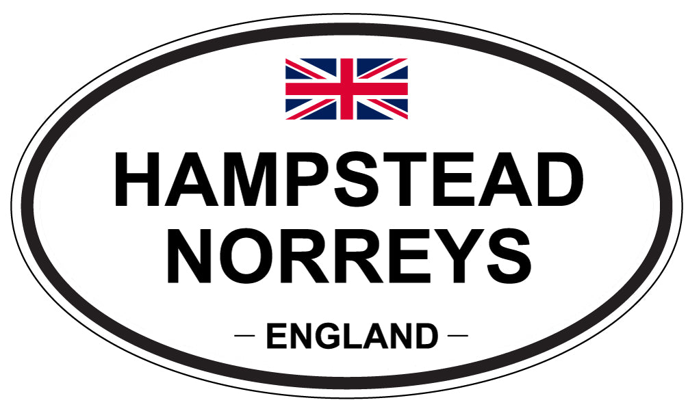 HAMPSTEAD NORREYS, ENGLAND - Oval Sticker