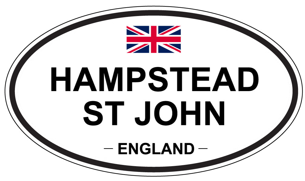 HAMPSTEAD ST JOHN, England - Oval Magnet