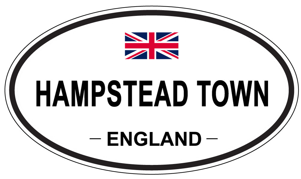 HAMPSTEAD TOWN, ENGLAND - Oval Sticker