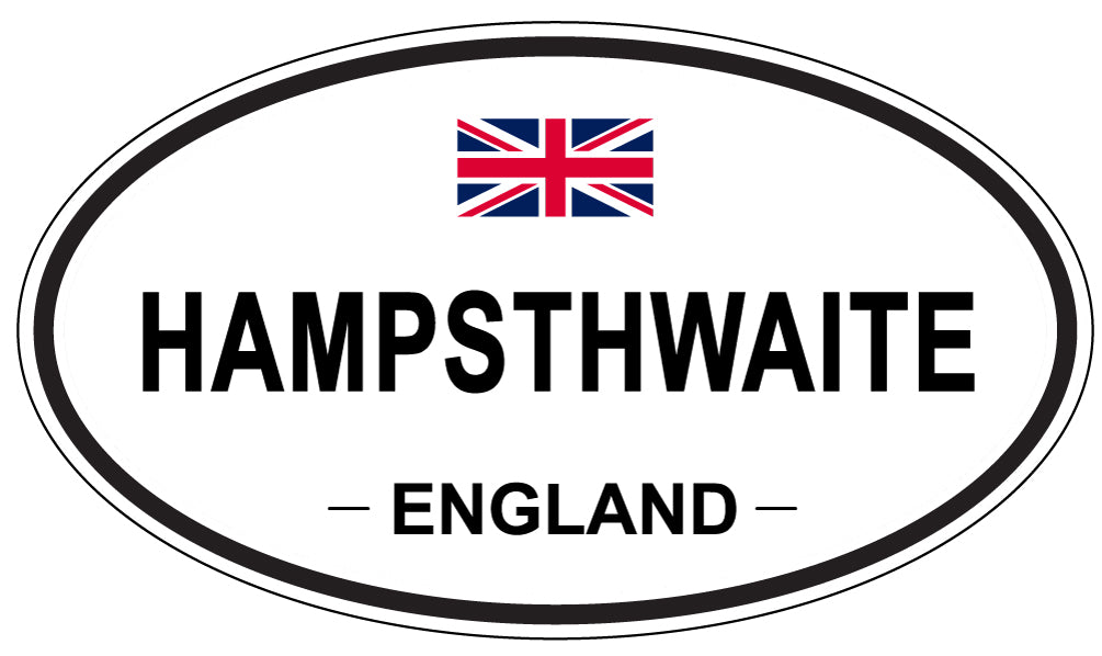 HAMPSTHWAITE, ENGLAND - Oval Sticker