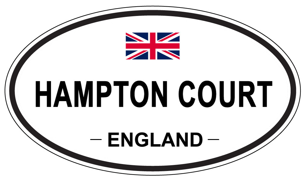 HAMPTON COURT, ENGLAND - Oval Sticker