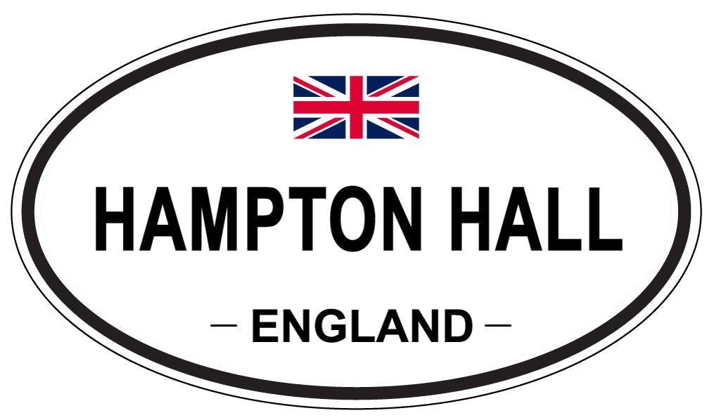 HAMPTON HALL, England - Oval Magnet