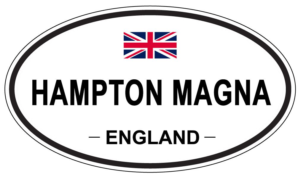 HAMPTON MAGNA, ENGLAND - Oval Sticker