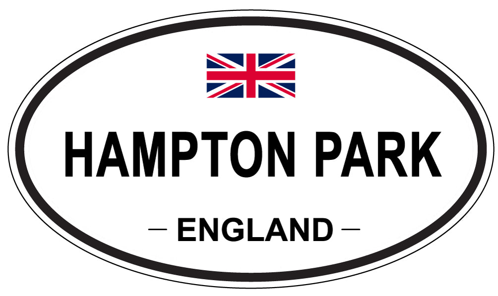 HAMPTON PARK, ENGLAND - Oval Sticker