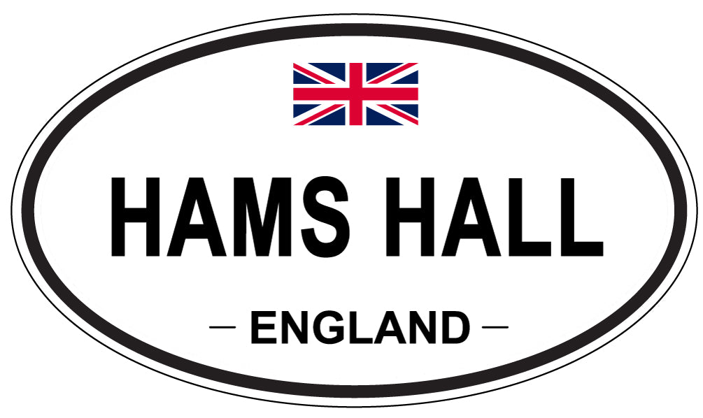 HAMS HALL, ENGLAND - Oval Sticker