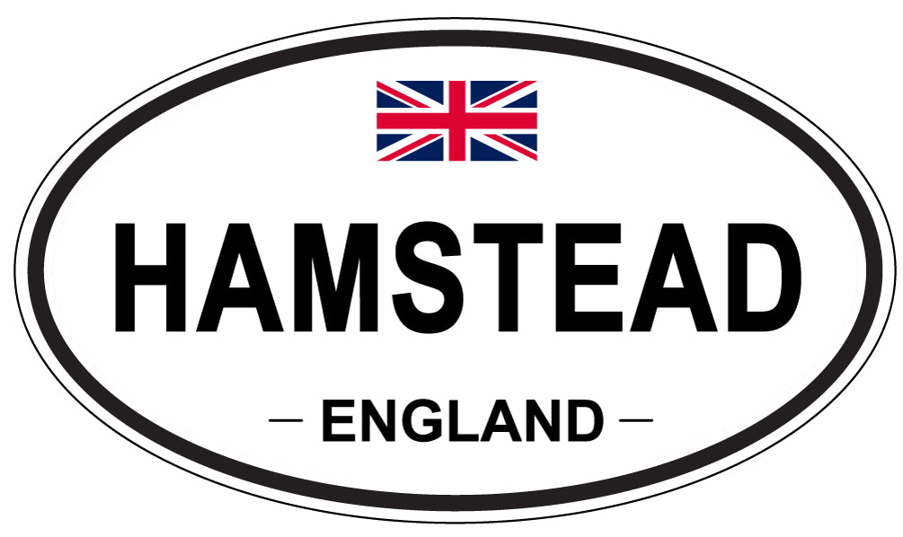 HAMSTEAD, ENGLAND - Oval Sticker