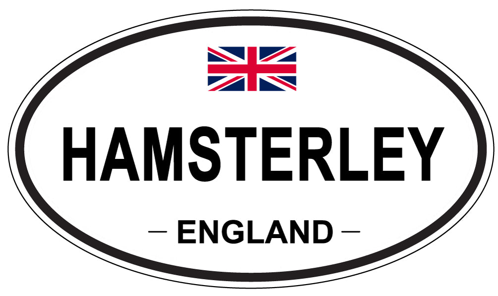 HAMSTERLEY, England - Oval Magnet