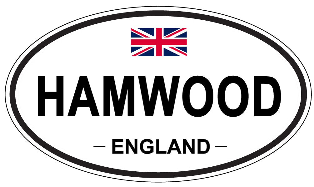 HAMWOOD, ENGLAND - Oval Sticker