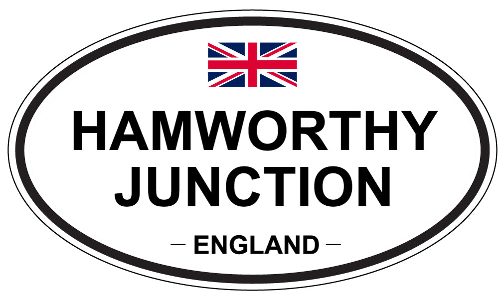 HAMWORTHY JUNCTION, ENGLAND - Oval Sticker