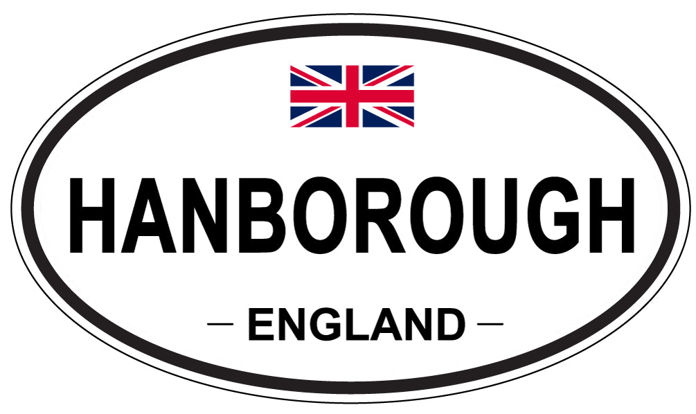 HANBOROUGH, ENGLAND - Oval Sticker