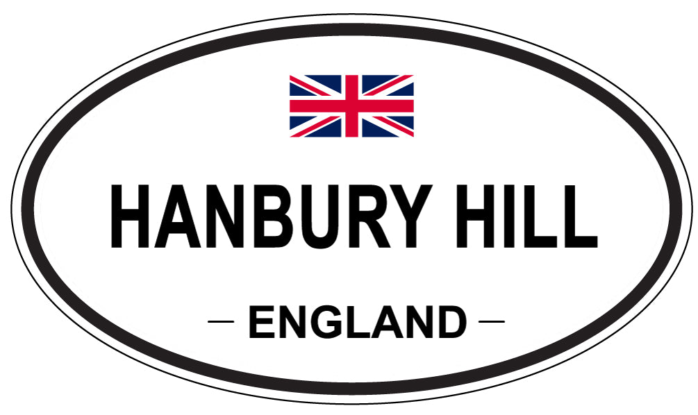 HANBURY HILL, England - Oval Magnet