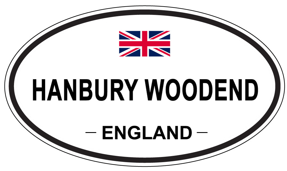 HANBURY WOODEND, ENGLAND - Oval Sticker