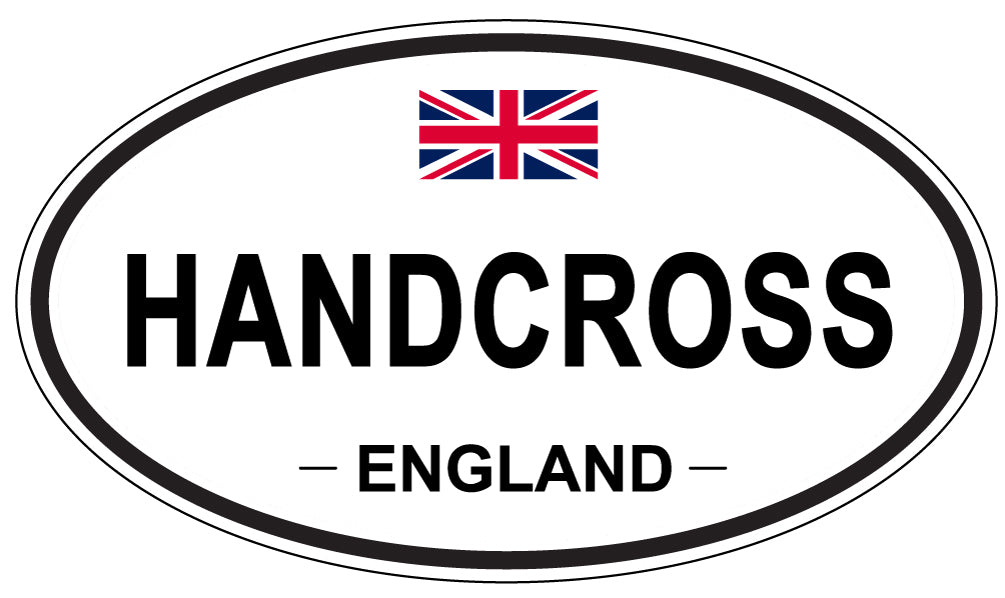 HANDCROSS, England - Oval Magnet