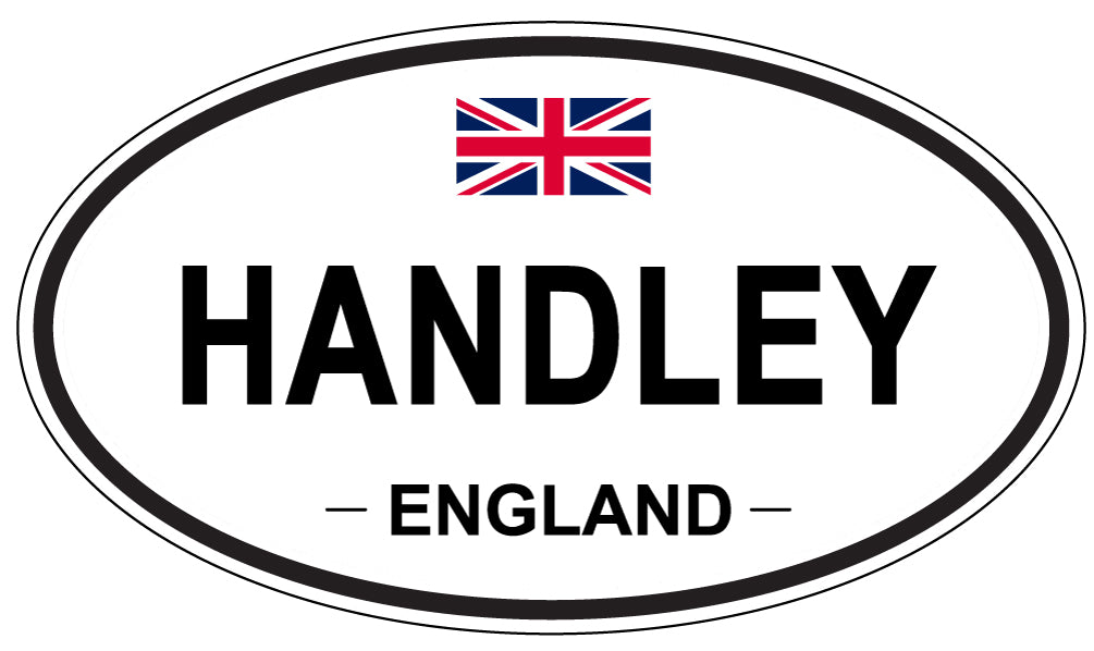 HANDLEY, ENGLAND - Oval Sticker