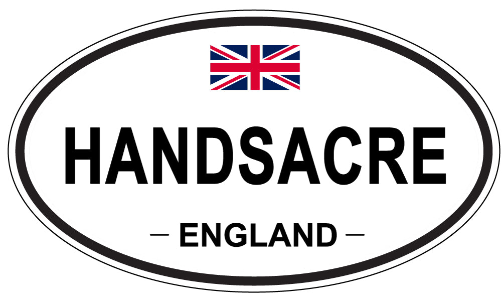 HANDSACRE, England - Oval Magnet