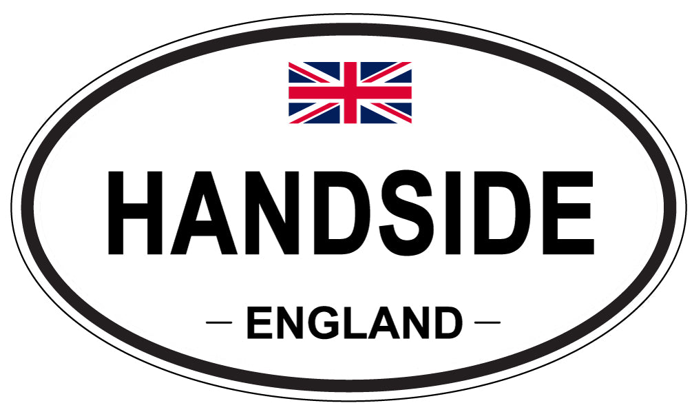 HANDSIDE, ENGLAND - Oval Sticker