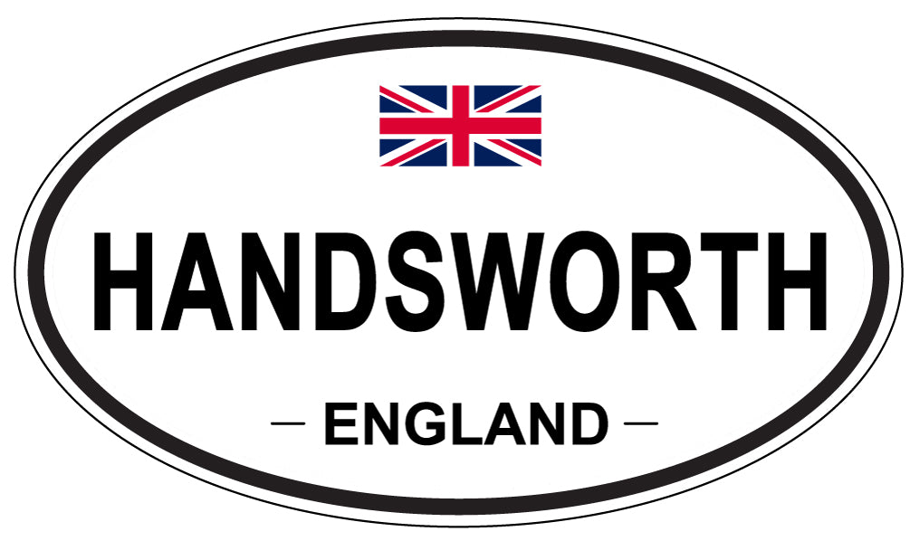 HANDSWORTH, ENGLAND - Oval Sticker