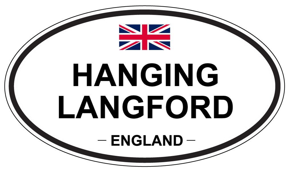 HANGING LANGFORD, England - Oval Magnet