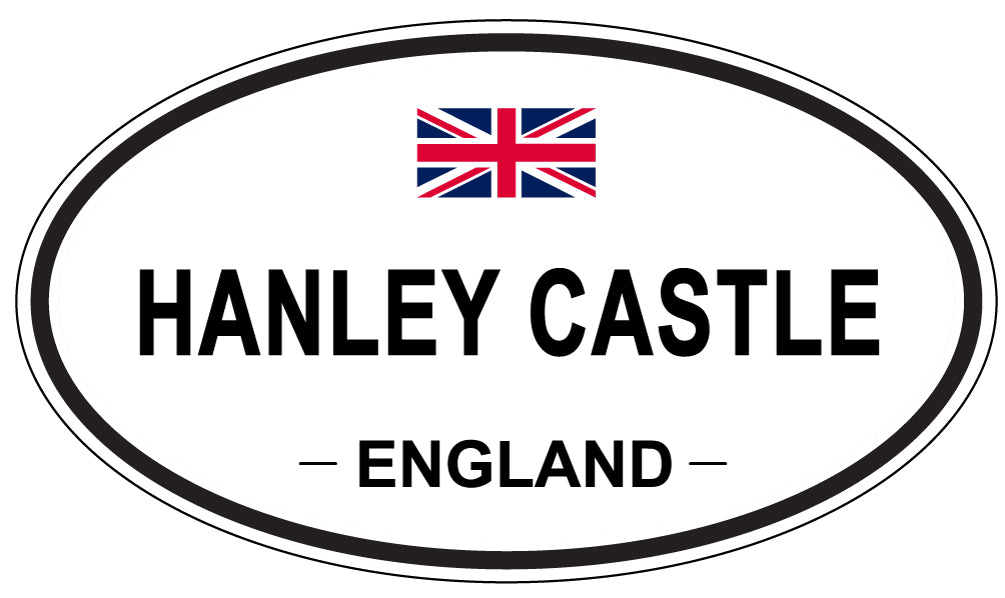 HANLEY CASTLE, ENGLAND - Oval Sticker