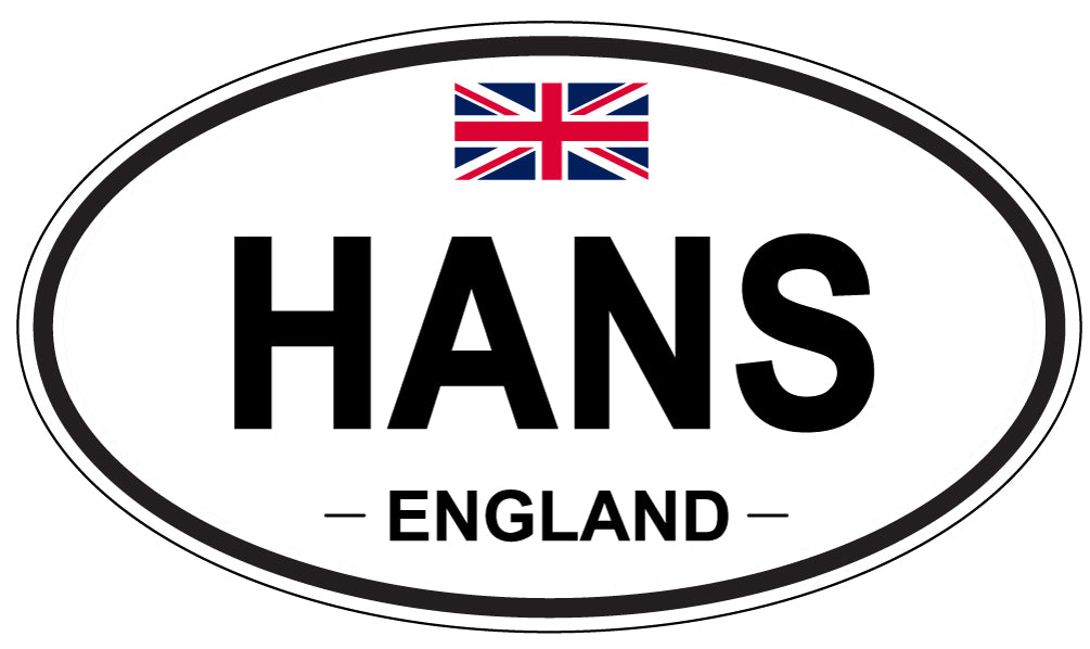 HANS, England - Oval Magnet