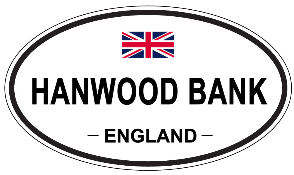 HANWOOD BANK, England - Oval Magnet