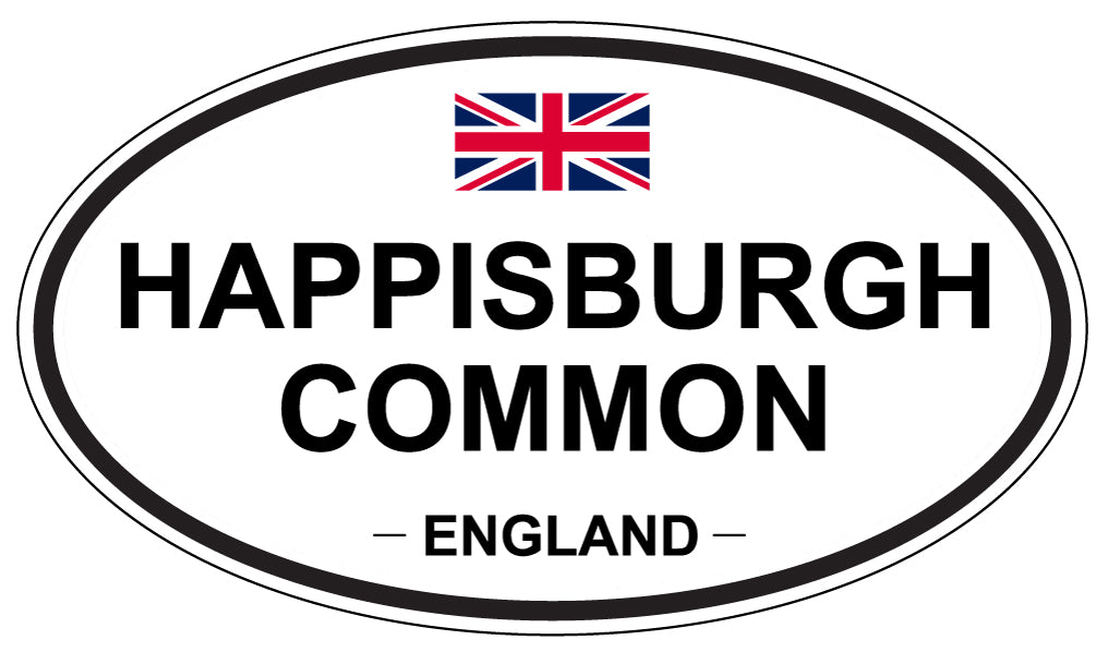 HAPPISBURGH COMMON, ENGLAND - Oval Sticker