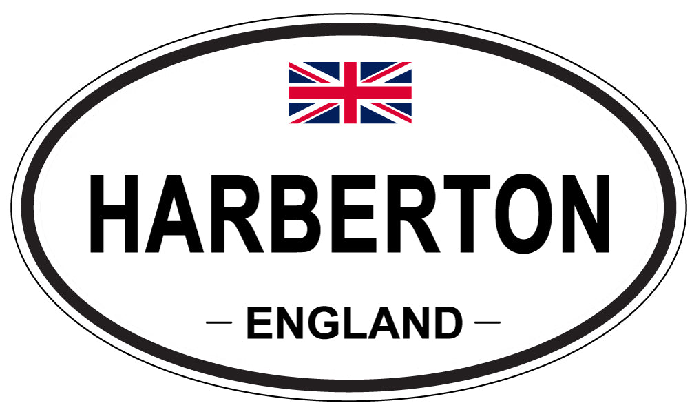 HARBERTON, ENGLAND - Oval Sticker