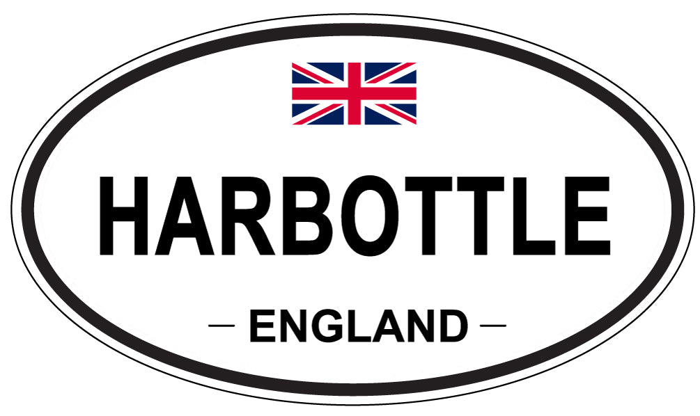 HARBOTTLE, ENGLAND - Oval Sticker