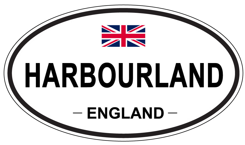 HARBOURLAND, ENGLAND - Oval Sticker