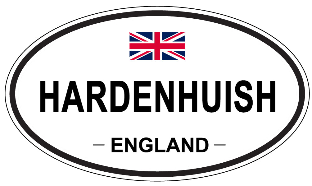 HARDENHUISH, ENGLAND - Oval Sticker