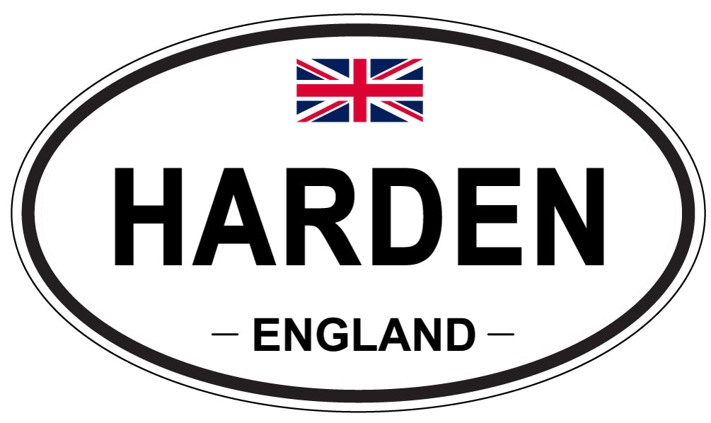 HARDEN, England - Oval Magnet