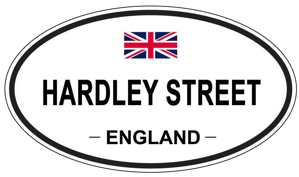 HARDLEY STREET, England - Oval Magnet