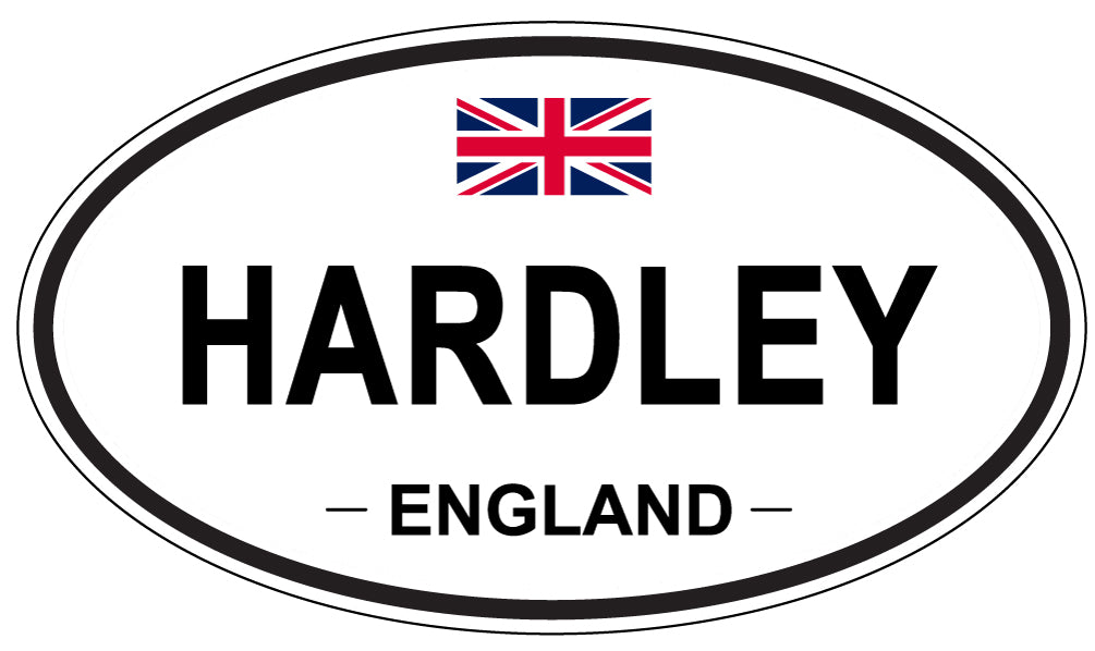HARDLEY, ENGLAND - Oval Sticker