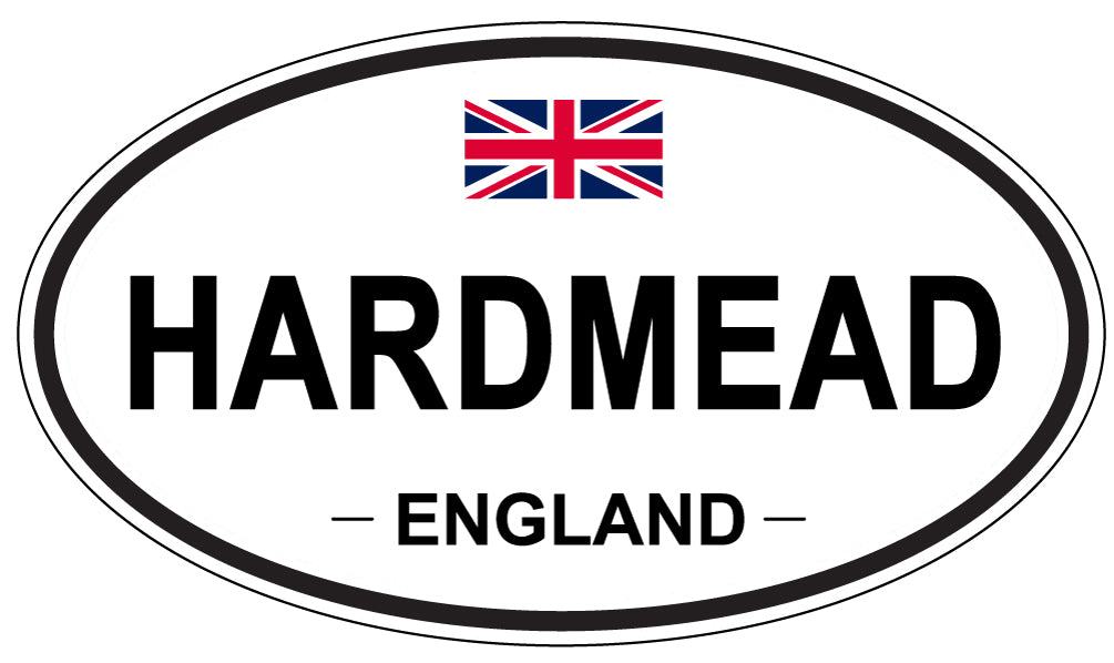 HARDMEAD, ENGLAND - Oval Sticker