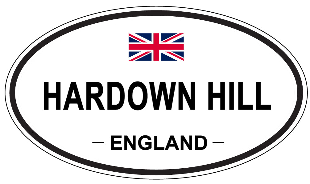HARDOWN HILL, ENGLAND - Oval Sticker
