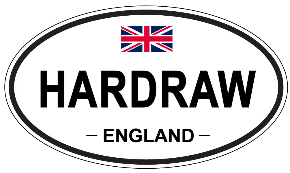 HARDRAW, ENGLAND - Oval Sticker