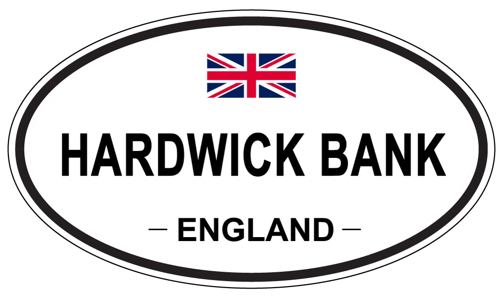 HARDWICK BANK, England - Oval Magnet
