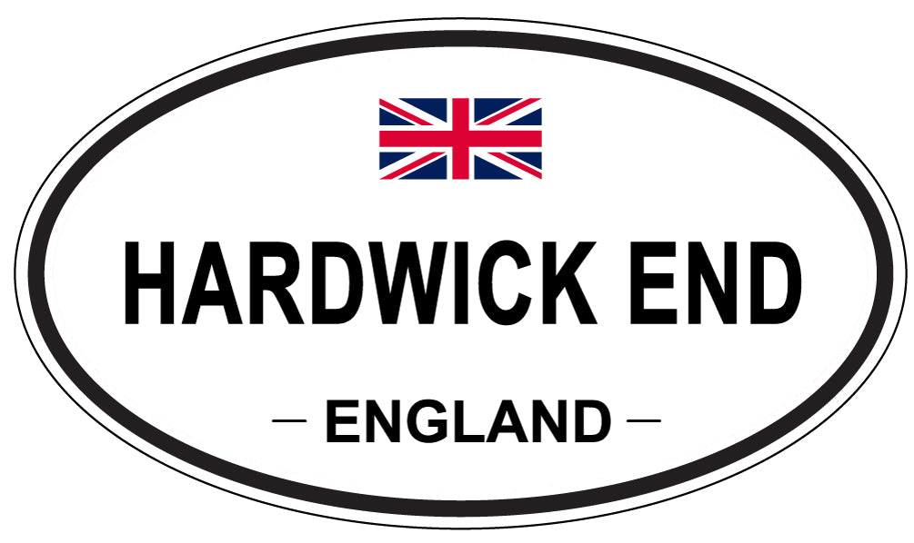 HARDWICK END, ENGLAND - Oval Sticker